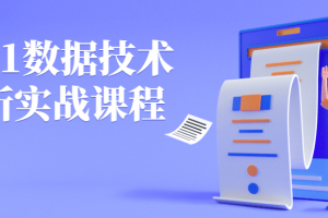 2021数据技术分析实战课程