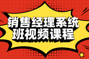 销售经理系统班视频课程