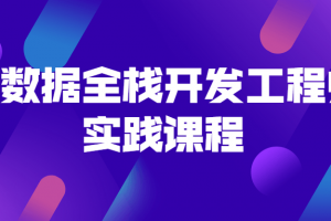 大数据全栈开发工程师实践课程
