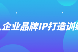 个人企业品牌IP打造训练营