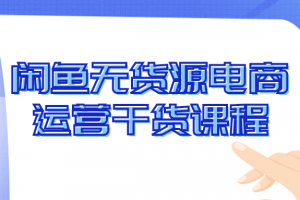 闲鱼无货源电商运营干货课程