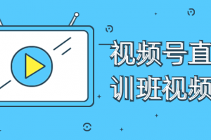 视频号直播密训班视频课程