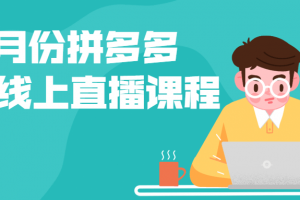 8月份拼多多玩法线上直播课程