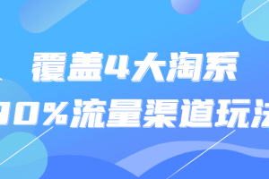 覆盖4大淘系90%流量渠道玩法