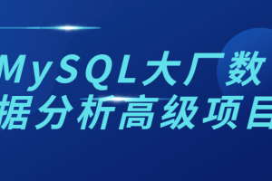 MySQL大厂数据分析高级项目
