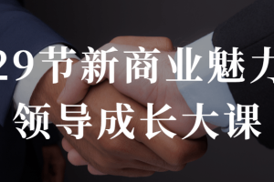 29节新商业魅力领导成长大课