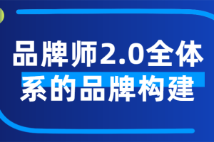 品牌师2.0全体系的品牌构建