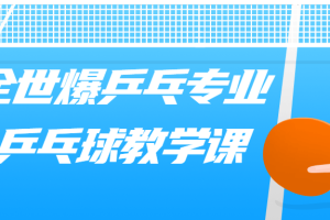 全世爆乒乓专业乒乓球教学课