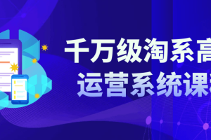 千万级淘系高阶运营系统课程