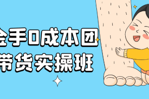 点金手0成本团购带货实操班