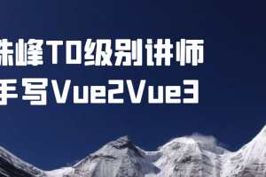 珠峰T0级别讲师手写Vue2Vue3