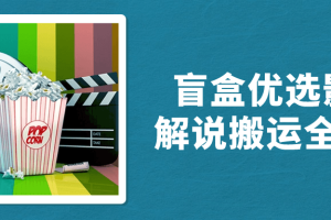 盲盒优选影视解说搬运全课程