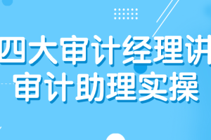 四大审计经理讲审计助理实操