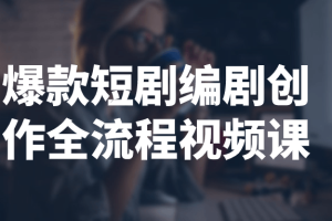 爆款短剧编剧创作全流程视频课