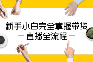 新手小白完全掌握带货直播全流程