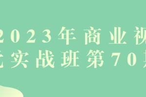2023年商业视觉实战班第70期