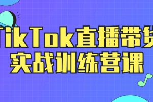 TikTok直播带货实战训练营课