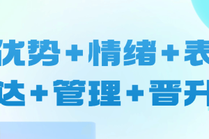 优势+情绪+表达+管理+晋升