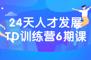 24天人才发展TD训练营6期课